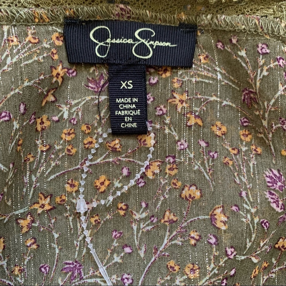 Jessica Simpson New With Tags Binx Ditsy Print Ruffle Sleeve Kimono Size XS - Picture 11 of 14
